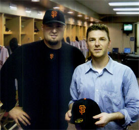 DC Graduate Alden Clendenin with SF Giants Player Jason Schmidt