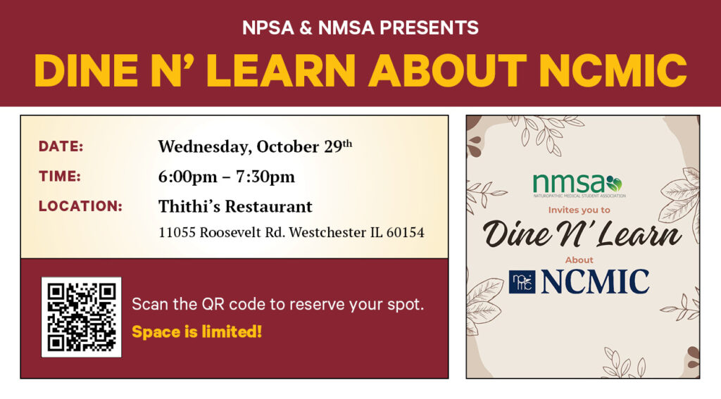 10-29-25 Dine and Learn Class, Scan QR Code for More Information
