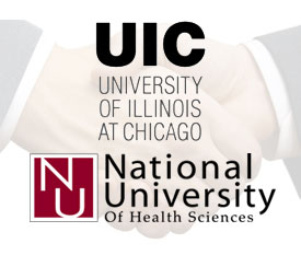 NUHS UIC logo handshake