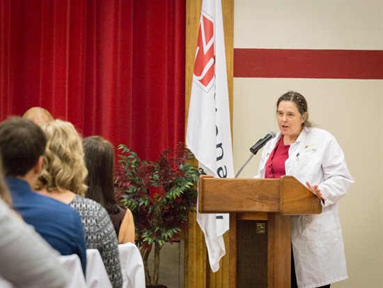 White Coat Ceremony guest speaker Patricia Coe, DC, ND, MS