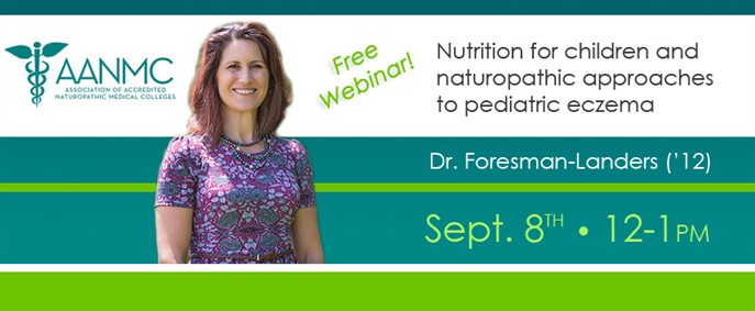 Nutrition for children and naturopathic approaches to pediatric eczema webinar banner
