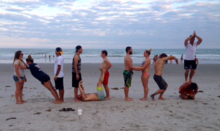 chirogames competition on beach