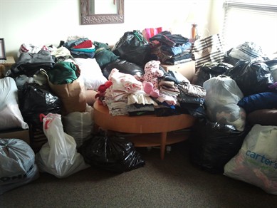 aom club clothes donation bags