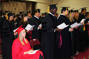 nuhs graduates commencement ceremony