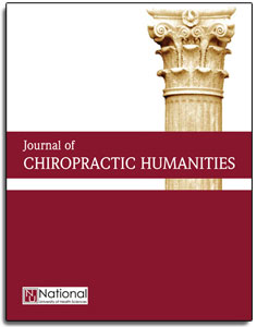 journal of chiropractic humanities cover