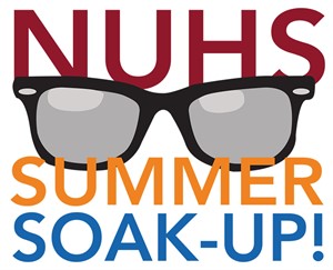 NUHS summer soak up logo