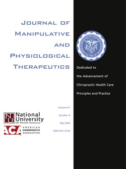 Journal of Manipulative and Physiological Therapeutics cover