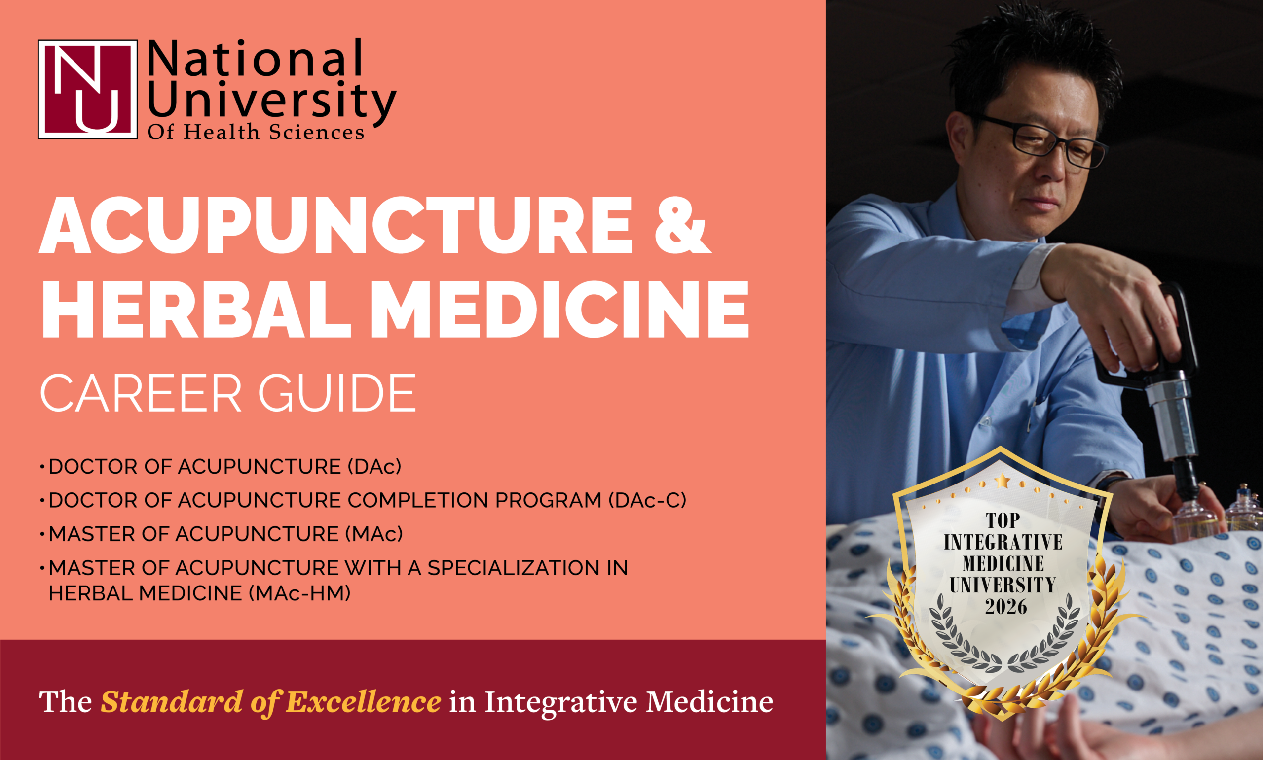 Acupuncture and Herbal Medicine Doctor working