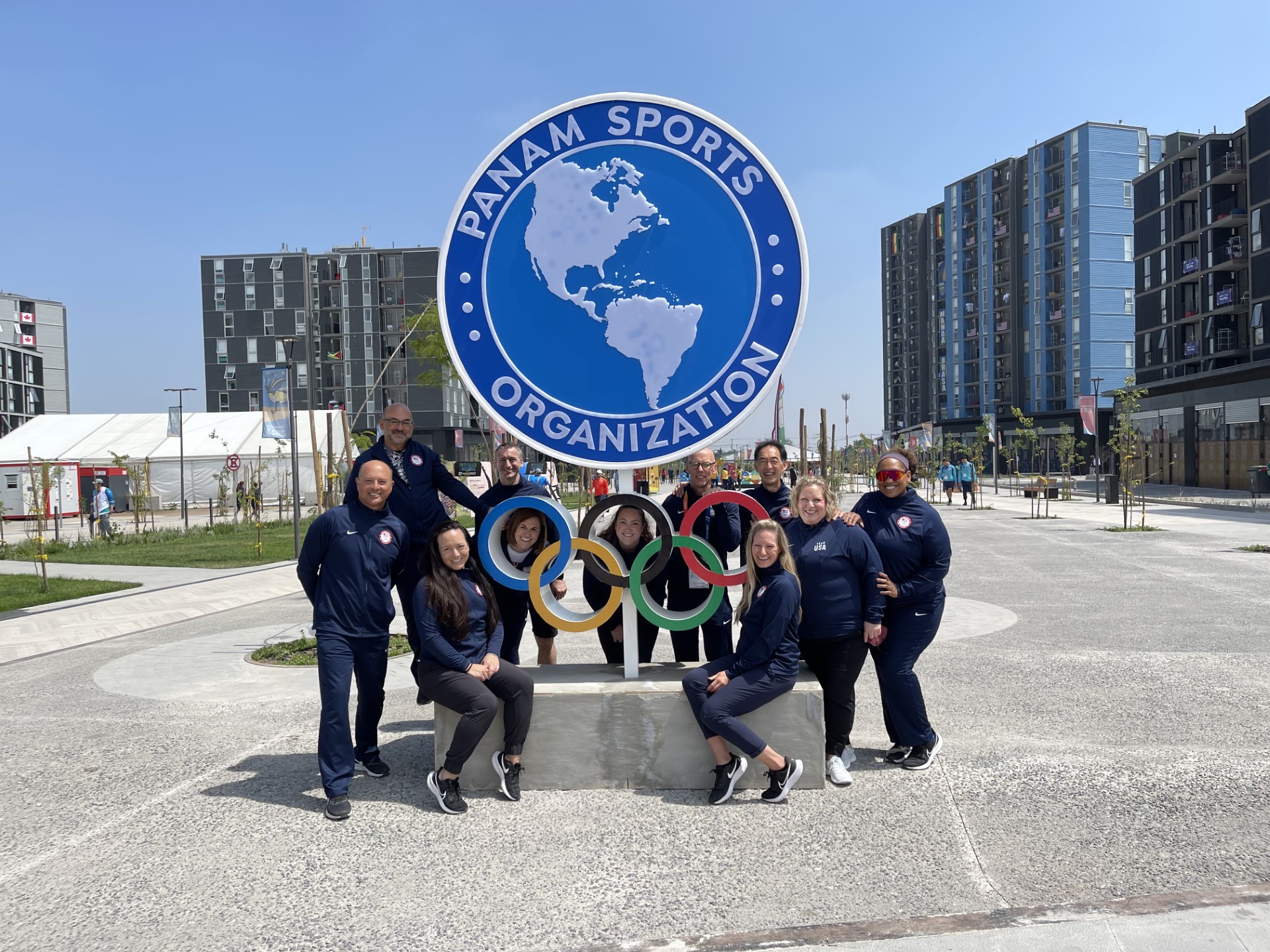 Carlo Guadagno, DC, DACBSP®, ICSC, FICC, a National University of Health Sciences’ Florida faculty member, poses with the U.S. Olympic and Paralympic Committee medical staff.