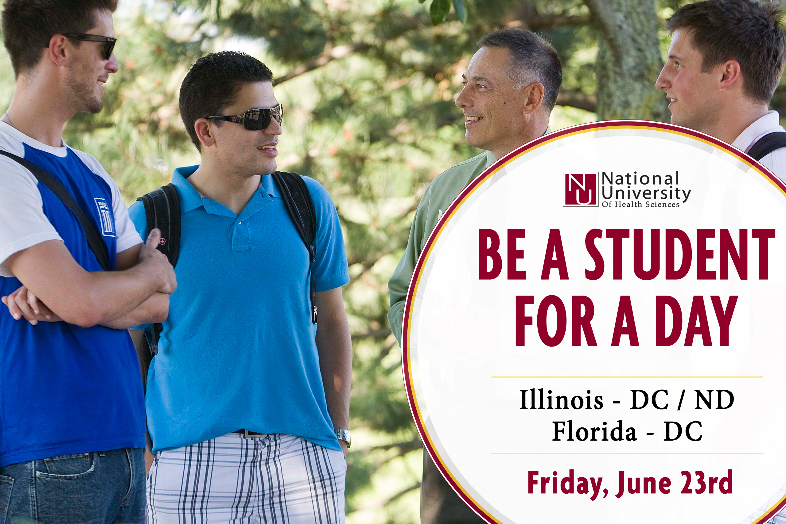 Be a Student for a Day Friday June 23rd