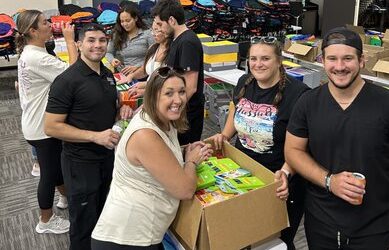 NUHS students volunteer at back-to-school charity event