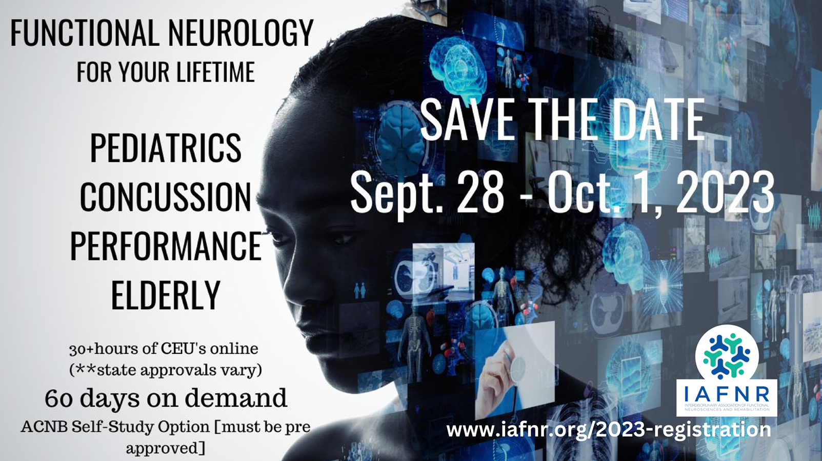 Functional Neurology for Your Lifetime event registration for September 28 through October 1