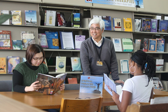 NUHS learning research center staff and students